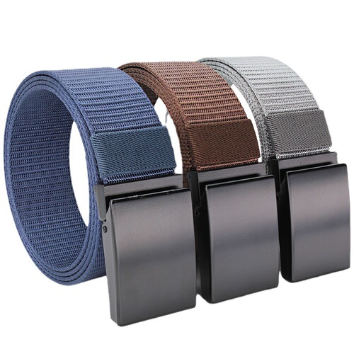 Customizable Logo 3.8cm Multifunctional Tactical Waist Satchel Canvas Weaving Men's Nylon Belt For Men Pants Belt