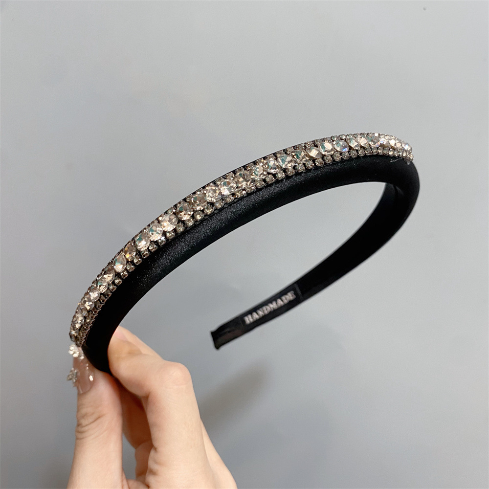 Fairy Style Modern Style Color Block Cloth Diamond Hair Band display picture 3