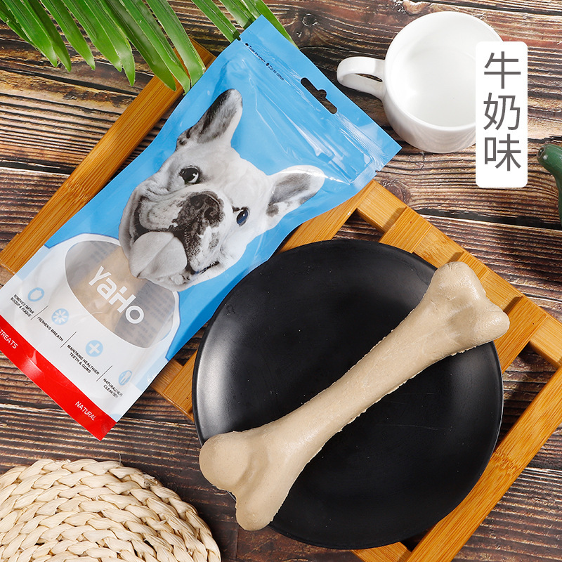 Yahe perros dientes molares huesos de limpieza de dientes grandes bordes de pelo dorado perros grandes calcio palillos molares mascotas bocadillos al por mayor