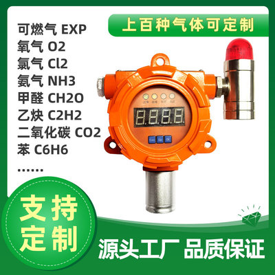 華仁商用工業有毒氣體探測器氯氣氫氣探測儀氣體報警器擴散固定式