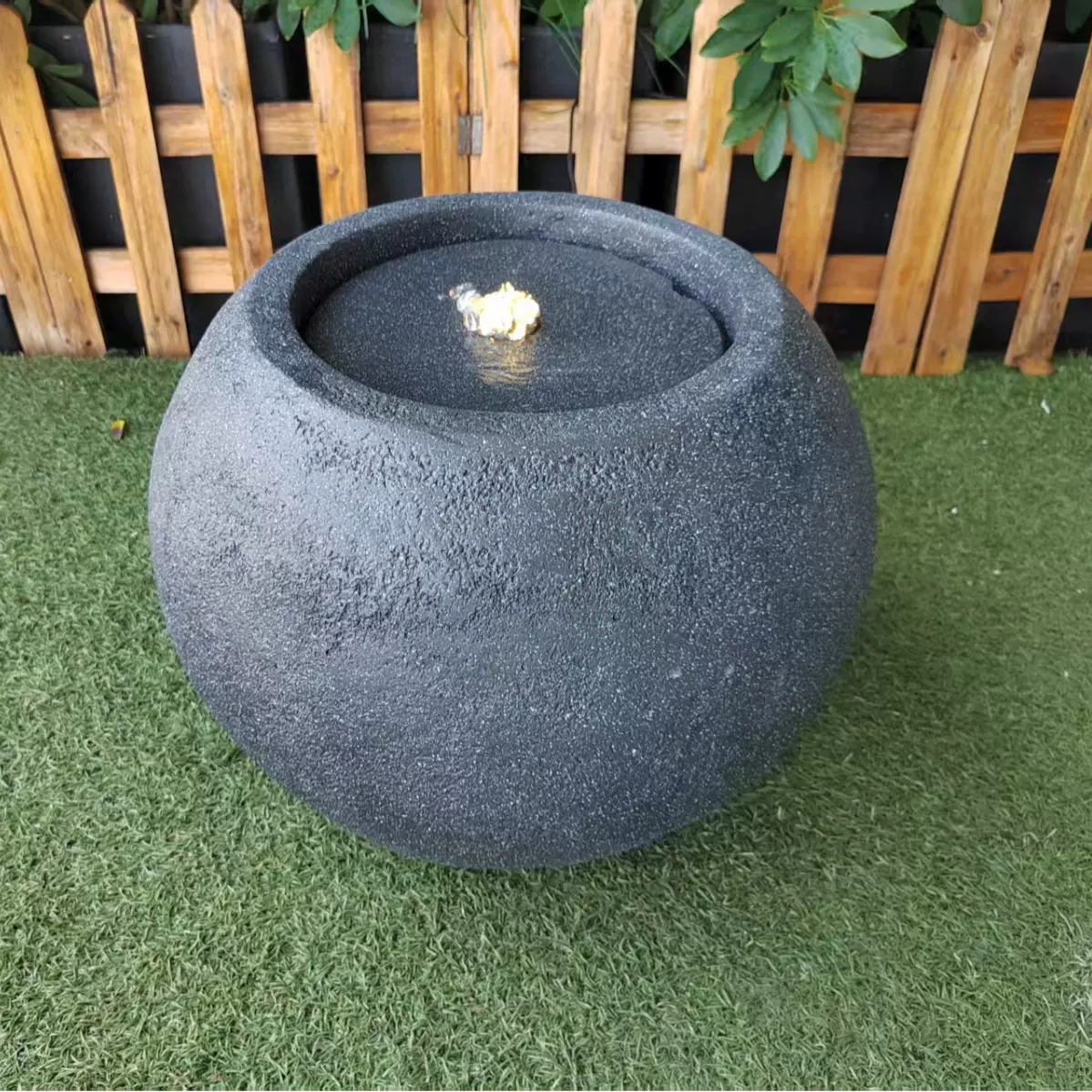 流水庭院装饰品球喷泉工艺品园林摆件