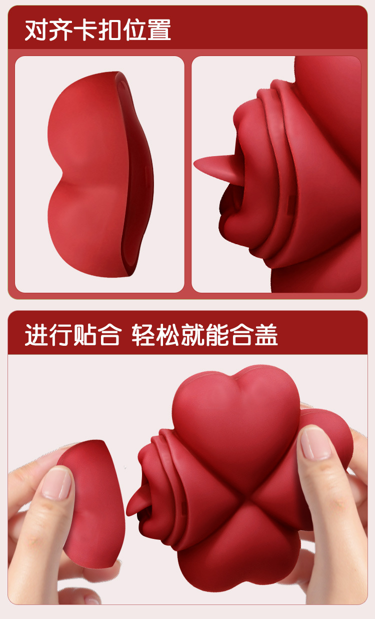Rechargeable Remote Control Vibrating Egg for Women with Suction Function, Pink ABS and Silicone — detail image 41
