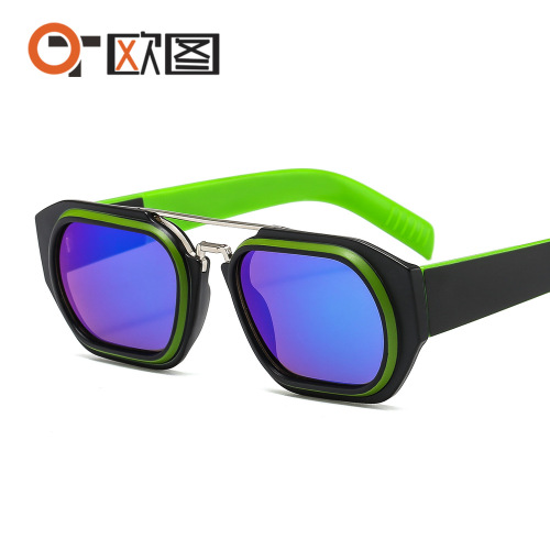 OTU's new PD53 men's personalized trendy sunglasses ins retro color sunglasses cross-border hot sale wholesale