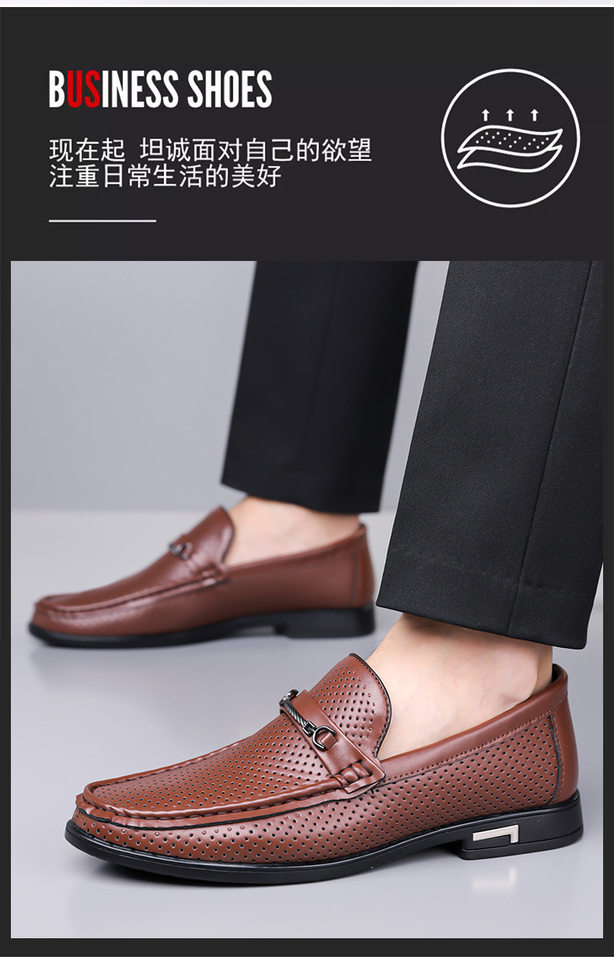Dép sandal nam bít mũi da lộn mềm đế bằng phong cách Anh — Màu nâu, Màu đen chi tiết 7