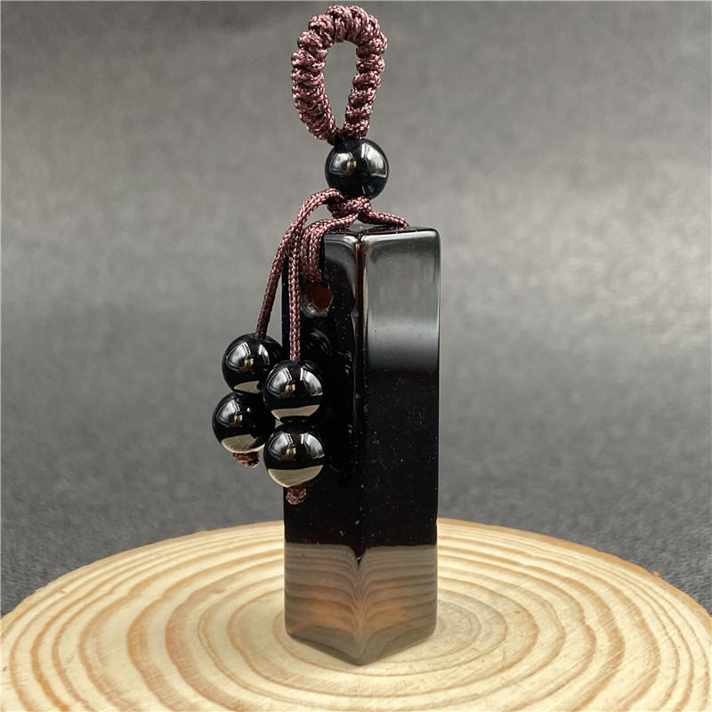 Fashion Crystal Agate Semi-precious Stone Cylindrical Braided Keychain display picture 8