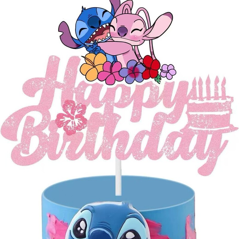ステッチボーイ ブルーケーキインサート ステッチカード HAPPY BIRTHDAY ハッピーバースデーインサートフラグ|undefined