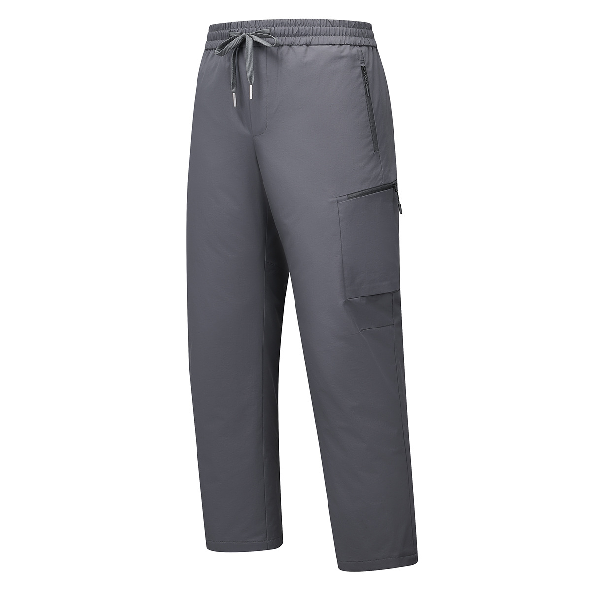 New cross-border winter versatile drawstring functional sports down pants for men, loose casual warm trousers