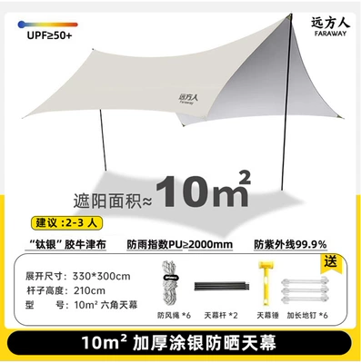 Protection, Sunshade, Cooling Shelter, Silver-Black | Avtomobil yan çətirləri - silver-glue-hexagonal-off-white-33-3m-5