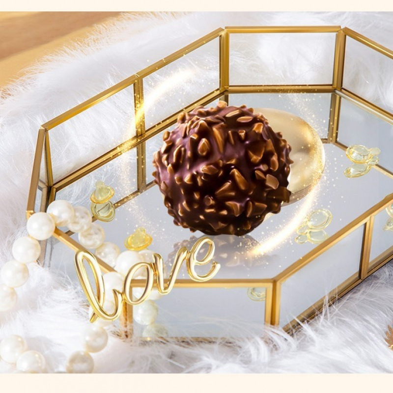 结婚喜糖金沙巧克力金球夹心七夕情人节花束散装婚庆糖果烘焙零食