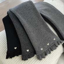 绿色伴侣女童打底裤秋冬喇叭裤韩版儿童加绒裤子修身宝宝微喇裤外