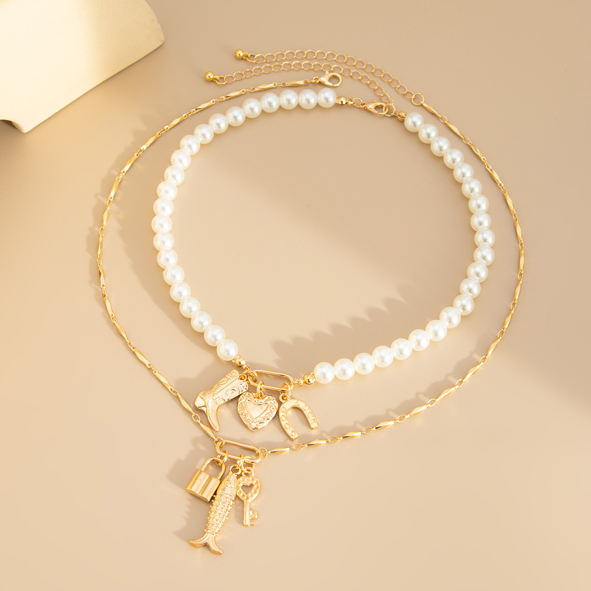 Forme De Cœur Coquille Cadenas Rétro Style Classique Alliage Pendentif De Gros display picture 6