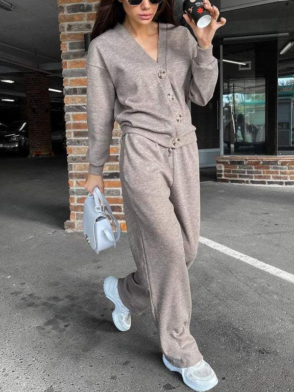ActiveGo 2024 Autumn Winter New European American Cross-border Independent Station Hot Sale Casual Sports Suit Cardigan_desvips.com