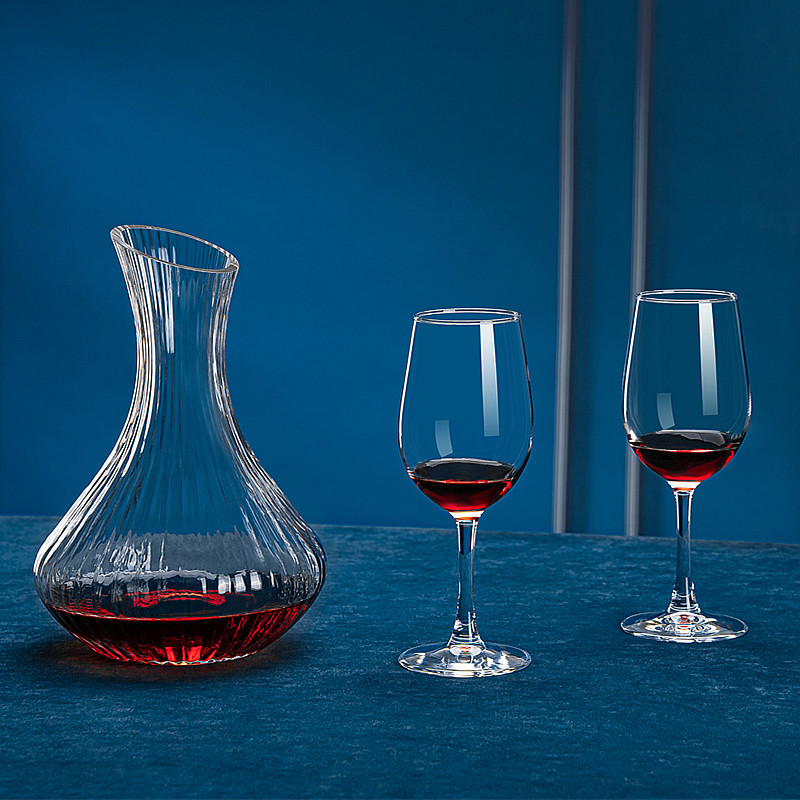 葡萄酒杯欧式水晶红酒杯醒酒器套装高脚杯酒具五件套节庆活动礼品