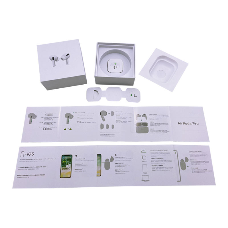Caja de Embalaje para Auriculares Bluetooth AirPods Pro 3 Gen 1-5 de Papel y Cartón con Impresión UV image 4