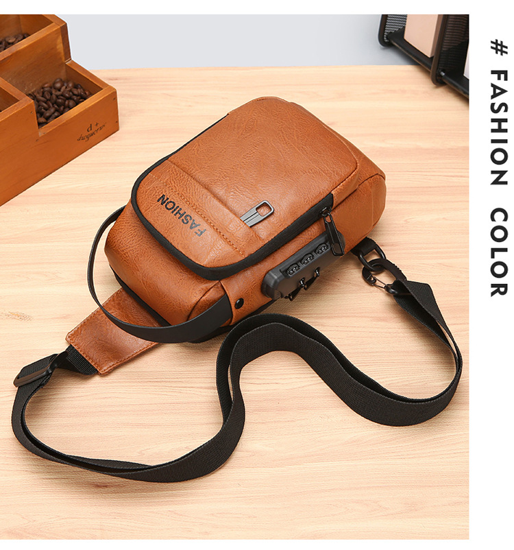 Men's chest bag, crossbody bag, anti-theft waist bag, outdoor sports bag, men's bag, crossbody bag, high-end cycling storage bag undefined