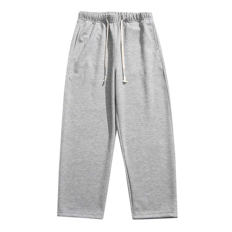 IZEXX otoño pesado color sólido sueltos pantalones casuales rectos de los hombres pantalones de pierna ancha de marca de moda americana Otoño de los hombres