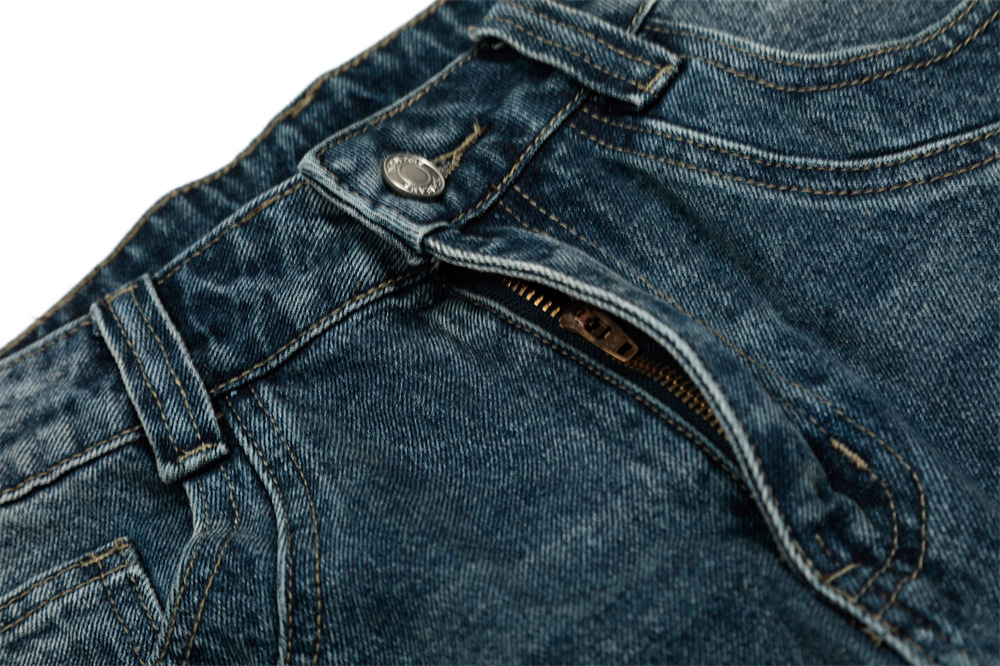 Men's Vintage Washed Denim Jeans Distressed Cat Whisker Rhinestone Embellished Baggy Pants High-Quality Cotton B3072 Blue_mkmklike.com