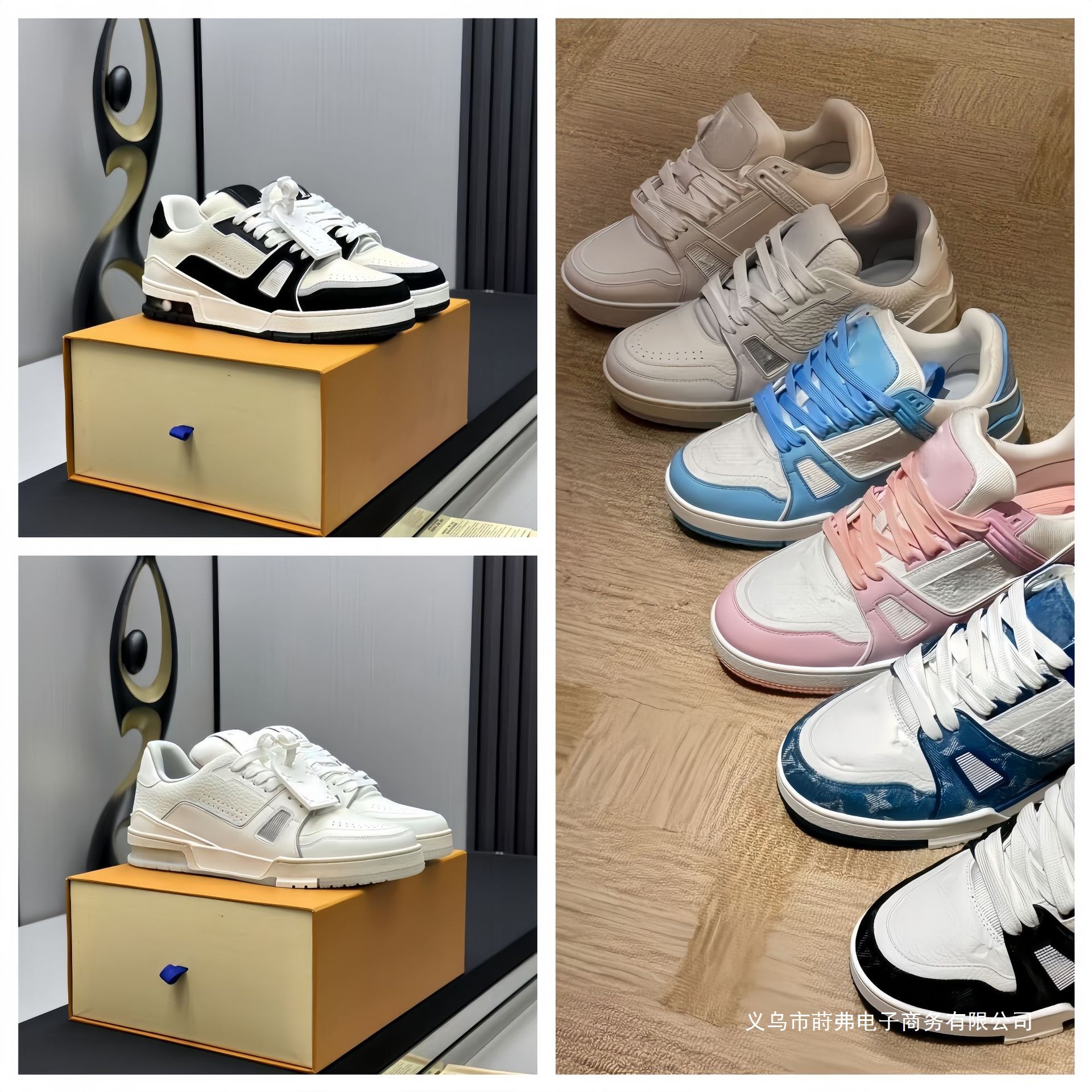 莆田高版trainer驴家四叶草透气休闲鞋情侣牛仔系带男女板鞋L