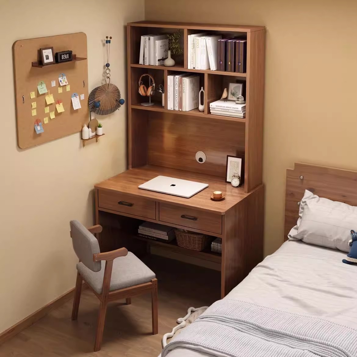 Escritorio de casa pequeña escritorio de escritorio en el dormitorio escritorio de escritorio