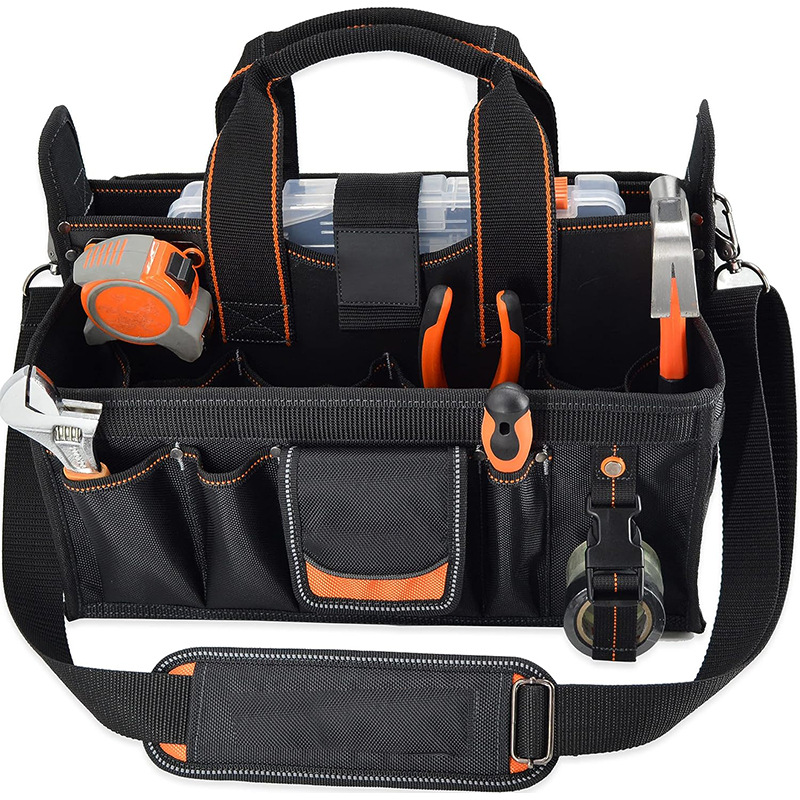 厂家新款热销工具包重型收纳袋电工工作袋便携敞口手提单肩工具篮