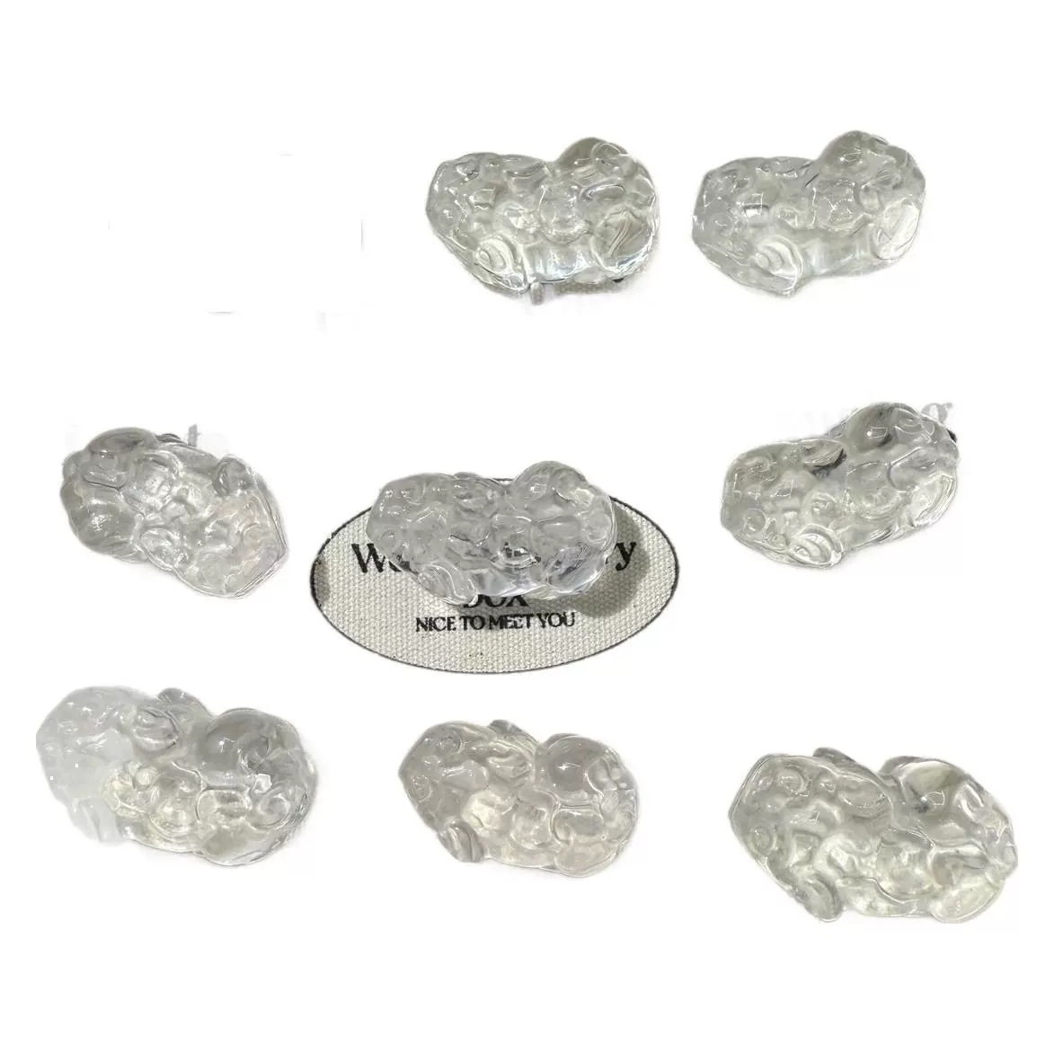 구멍 PIXIU DIY 크리스탈 쥬얼리 액세서리 준비 공급을 통해 천연 화이트 크리스탈