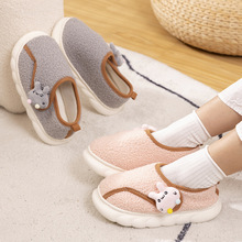 冬季新款魔术贴月子鞋厚底大码防滑包跟保暖秋冬孕妇产后室内棉鞋