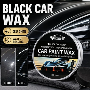 Cross-border black car wax, microcrystalline coating wax for car paint, removes dirt, polishes, brightens, repairs scratches, and provides maintenance, 200g