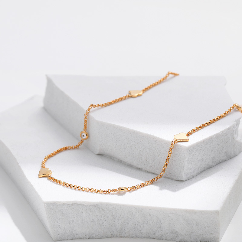 Simple Style Solid Color Copper Plating Chain Gold Plated Necklace display picture 2