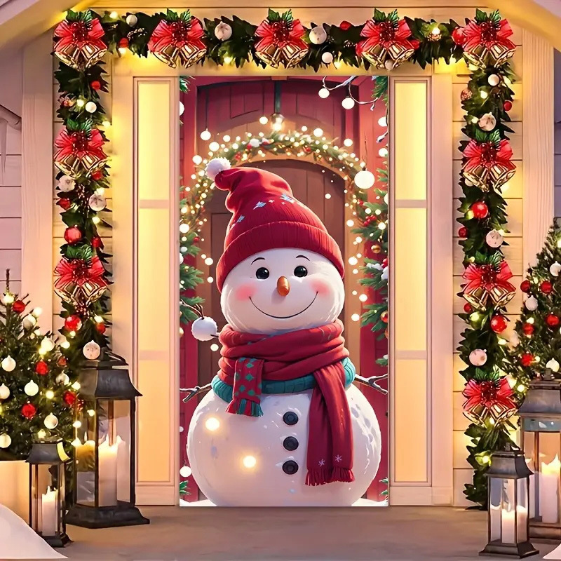 Transfronterizos JIT Navidad decoración colgante festivales atmósfera etiqueta de puerta fiesta atmósfera de fondo decoración cubierta de puerta