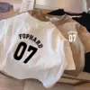 White, double-sided, Korean style, with short sleeve