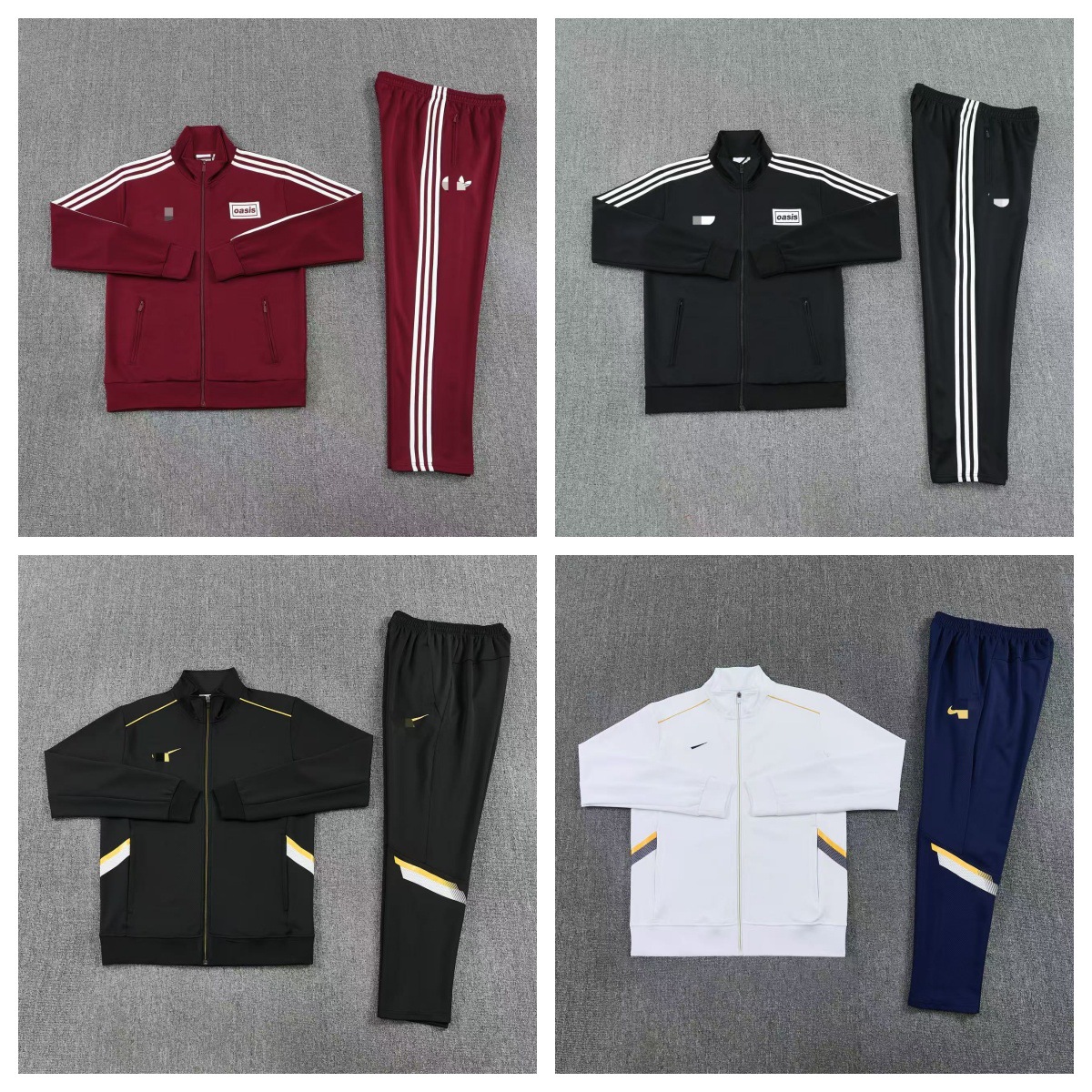 Direct Sales from the Source Factory: 26-27 New Model Sports Casual Jacket Set, High-Quality Embroidered Stripes