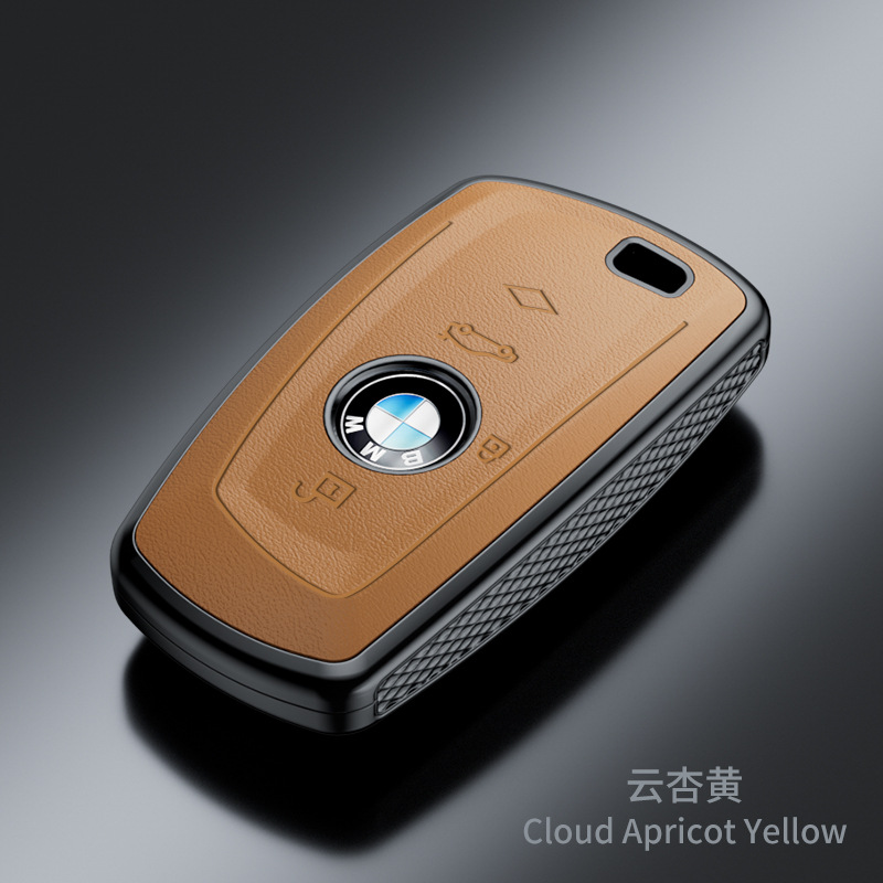 Suitable for New Bmw Key Cover X1/x2/x3/320li/5 Series/3 Series/7 Series/525li Nappa Pattern Fashion Case