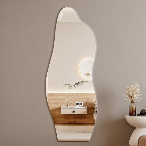 Acrylic Soft Mirror Full-Length Mirror Home Wall-Stick Self-Adhesive Full-Body Dressing Mirror for Girls' Bedroom Full-Length Dressing Room Mirror Wardrobe Try-On Mirror