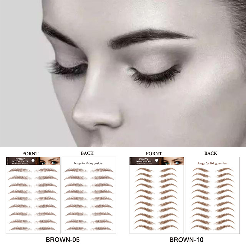 Eyebrow Stickers Direct from the Manufacturer 6D Eyebrow Stickers Eco-Friendly Waterproof Eyebrow Stickers Environmentally Friendly Lazy Eyebrow Tattoo Stickers