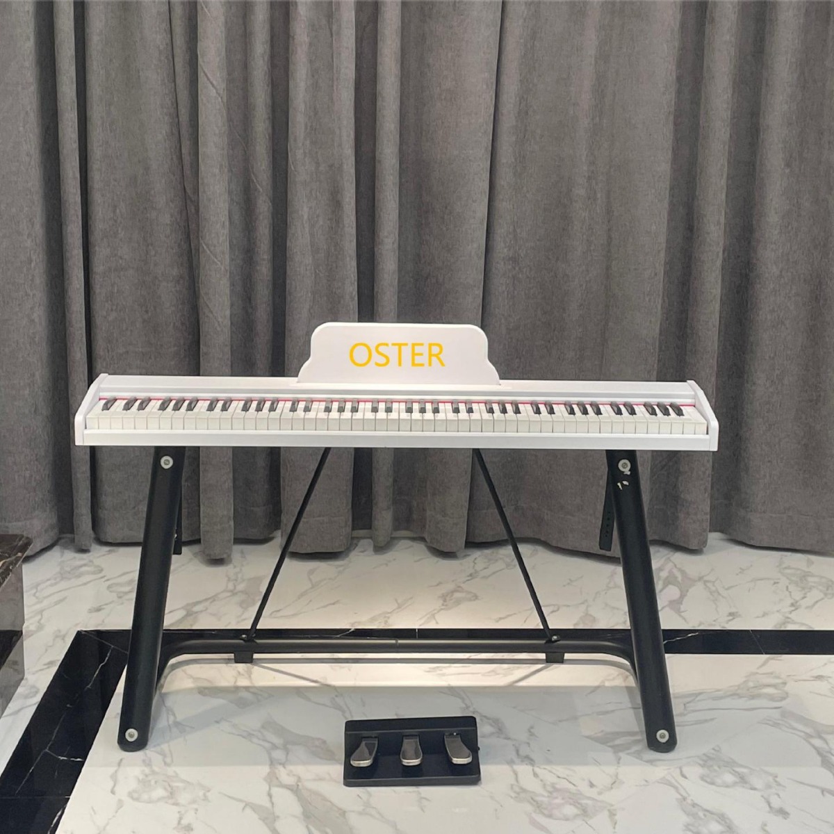 奥斯特便携88键力度重锤配重电钢琴纯钢琴音色幼师初学者家用智能
