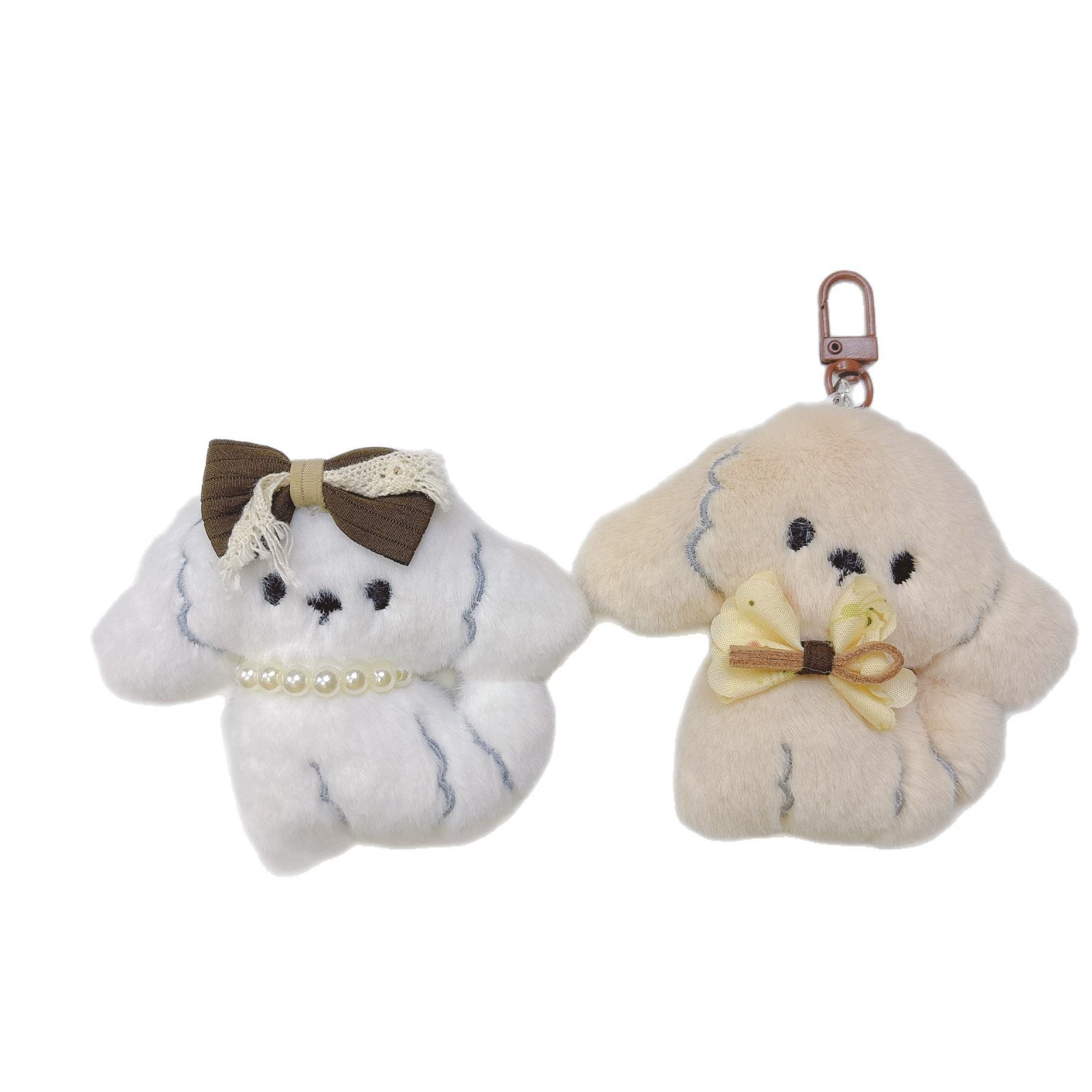 Плюшевый зажим для волос Cartoon puppy, аксессуар‑подвеска, мягкий DIY, 0,01 кг