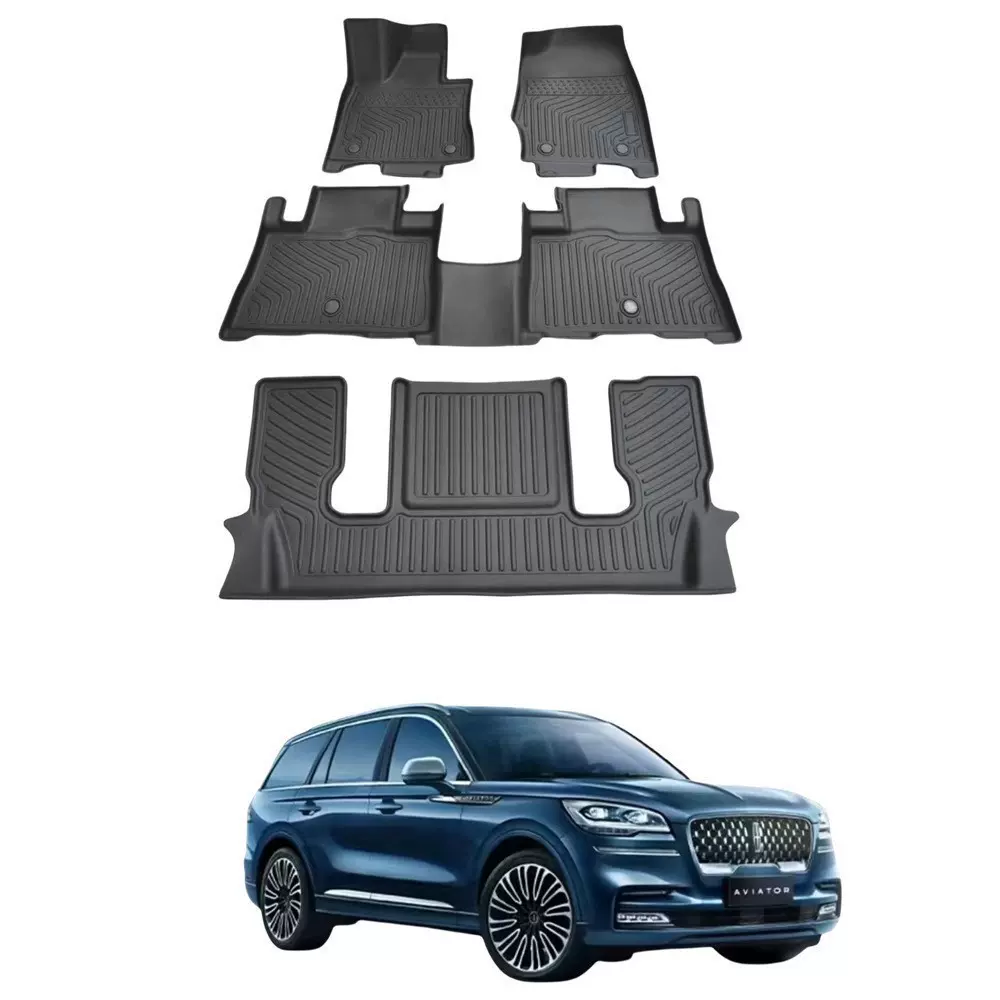 跨境林肯飞行家LincoinAviator7座2020-2024专车专用TPE汽车脚垫