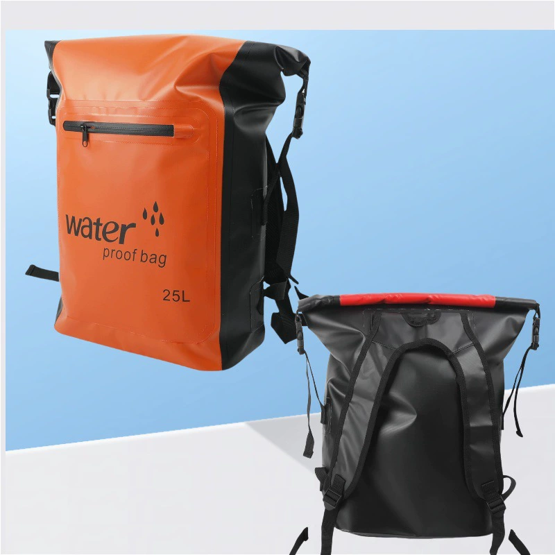 Waterproof capacious backpack for swimming, climbing waterproof bag
