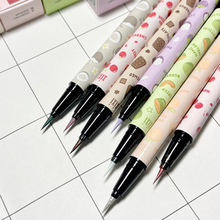 xixi Fruit Party Eyeliner Pen Extremely Fine and Long-lasting Waterproof Not Sizzling Brightening Color Pearlescent Beginners Quick Drying