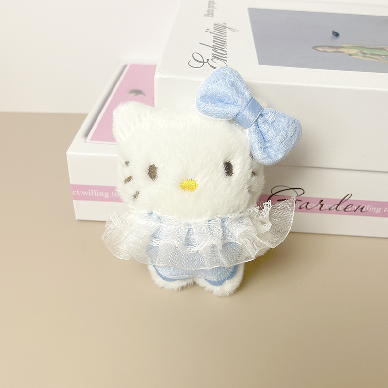 hellokitty小挂件毛绒挂件纱裙kt箱包挂件批发婚庆婚礼抛洒小公仔|undefined