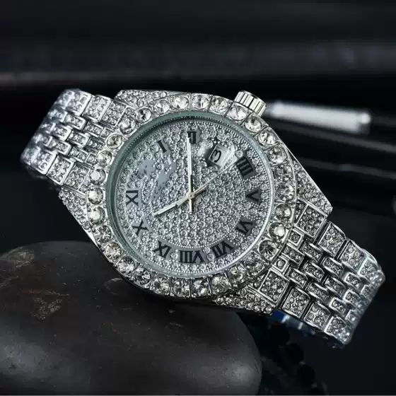 Factory C's Best-Selling Laojia Series Full Diamond Five-Stem Starry Sky Dial Trendy Forest-Style Watch Manufacturer Offers One-Piece Dropshipping