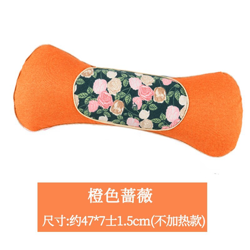 Orange rose flower bone pillow