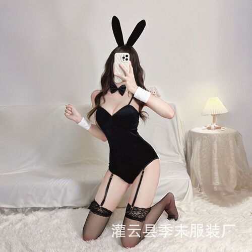 Sexy sexy underwear velvet bunny girl one-piece crotch hidden button uniform provocative passion suit nightclub performance clothing