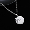 Design fashionable brand necklace stainless steel, sweater hip-hop style, accessory