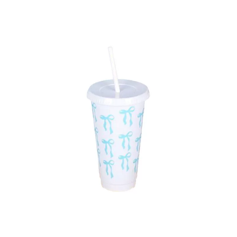 High quality Korean capacious glass, plastic handheld tea cup with glass