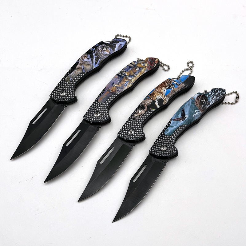 户外折叠水果刀便携口袋刀野营登山钓鱼折刀3D安全锋利小刀礼品刀