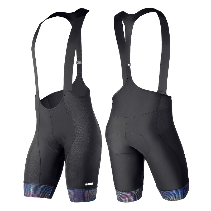 兰帕达新款骑行背带裤夏季男短裤公路山地自行车加厚坐垫骑行裤