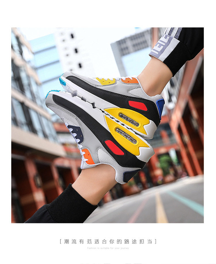 Giày sneaker thể thao đế dày cổ thấp buộc dây phối màu unisex — AD-0590 màu trắng, AD-0590 toàn màu đen, AD-0590 trắng xám vàng, AD-0590 đen trắng chi tiết 22