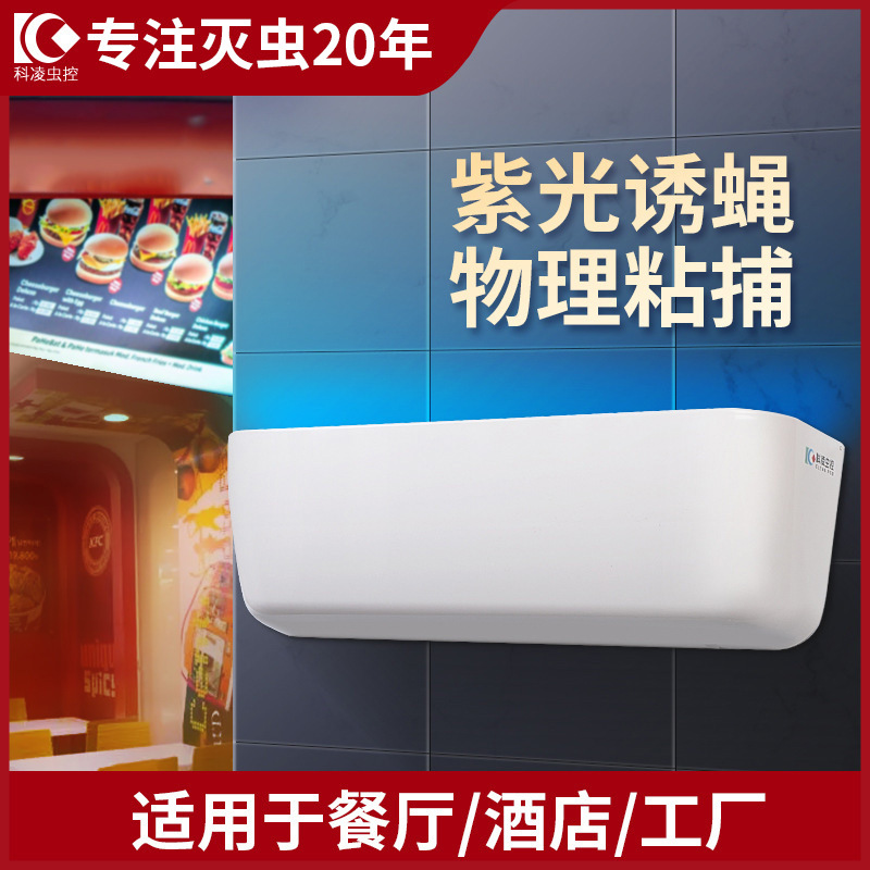Científico de control de insectos restaurante físico pegajoso mosca asesino lámpara mosca trampa montada en la pared captura moscas y mosquitos al por mayor