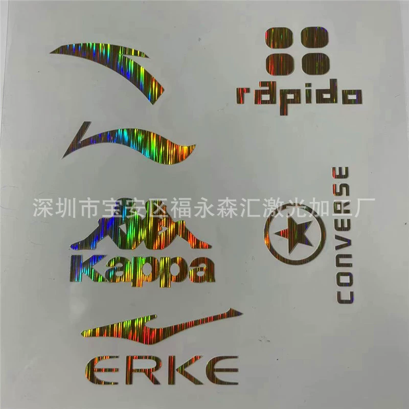 Фабрика Лазерная верхняя маркировка блестками горячее тиснение надписью пленка маркировка декоративная пленка светоотражающий материал товарный знак пользовательская обработка
